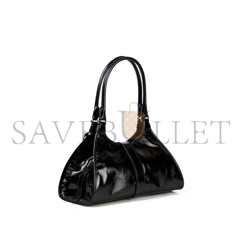 PRADA MEDIUM PUSH-LOCK LEATHER TOTE (30*21*16cm)